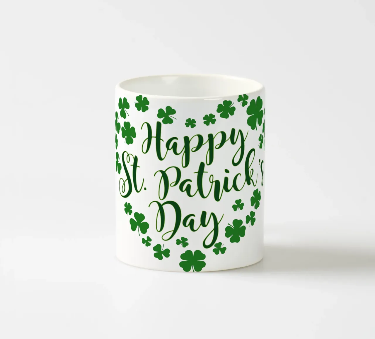 happy st patrick day grappig kunstontwerp keramische mok van onefeelshop