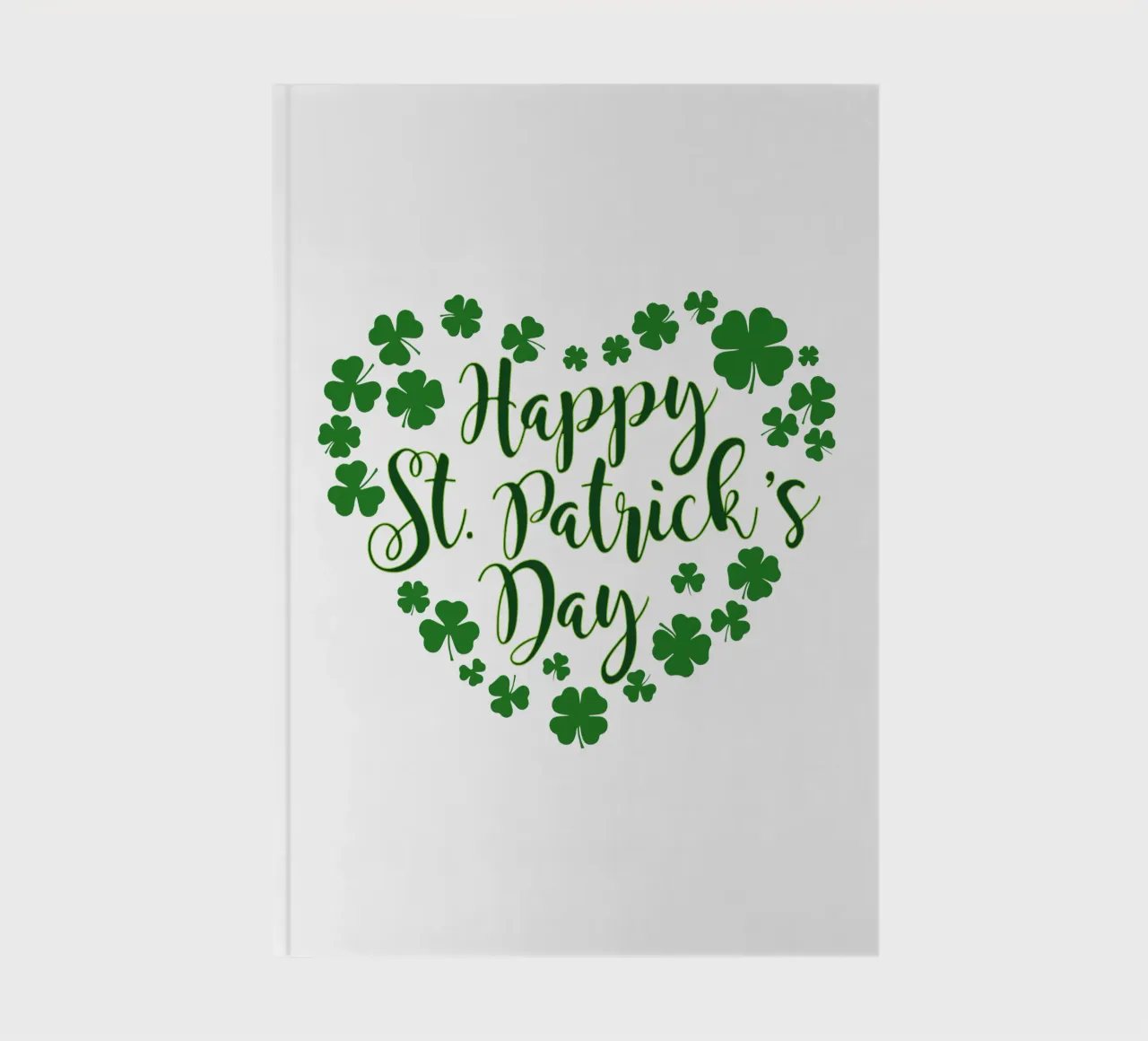 happy st patrick day funny art design notebook by onefeelshop
