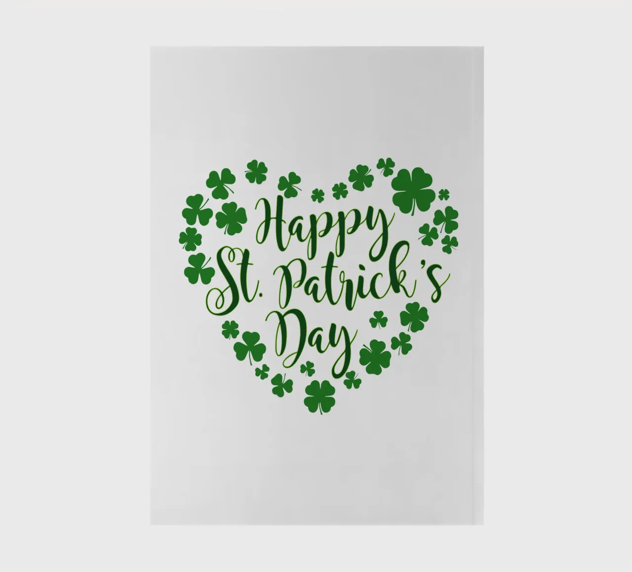 happy st patrick day funny art design notebook by onefeelshop