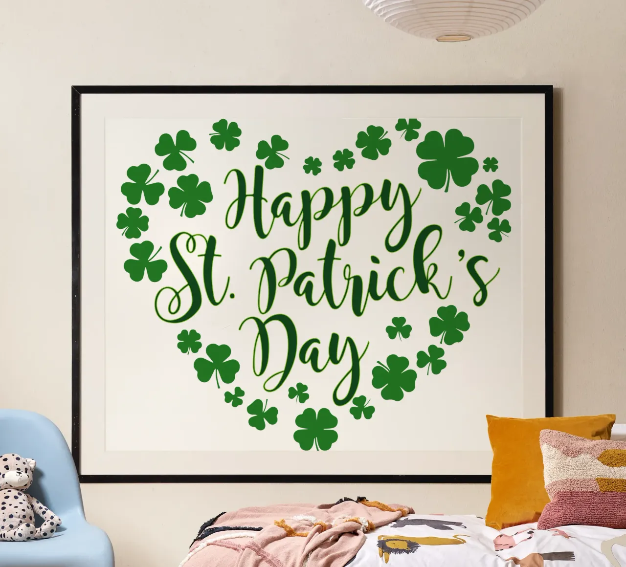 happy st patrick day grappig kunstontwerp hahnemühle van onefeelshop