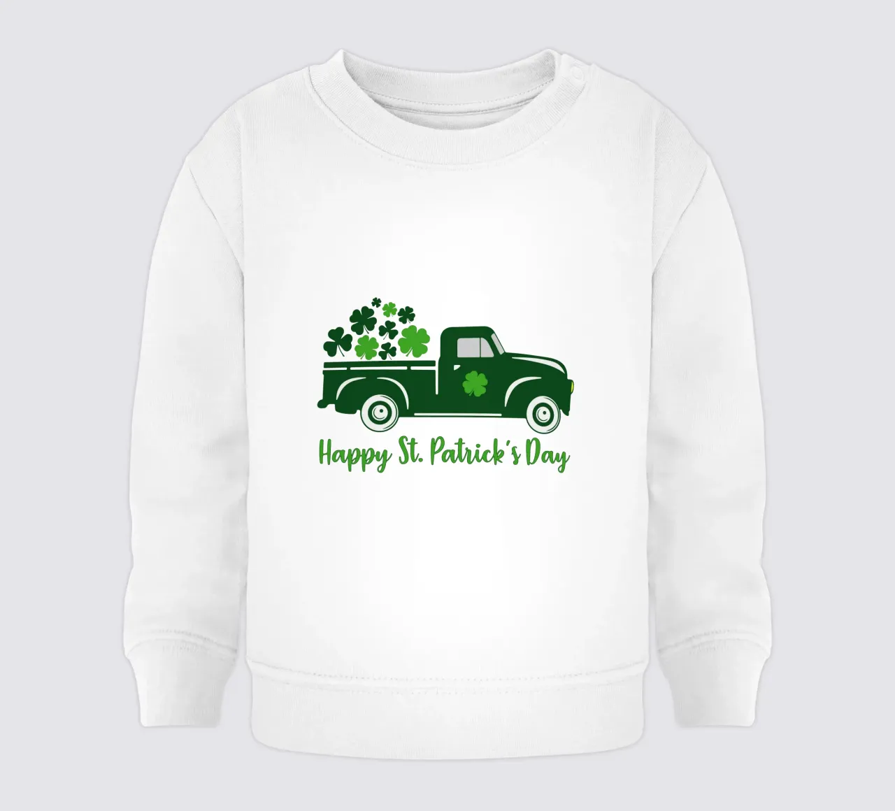 joyeuse fête de la saint-patrick design iconique sweat pour bébé de onefeelshop