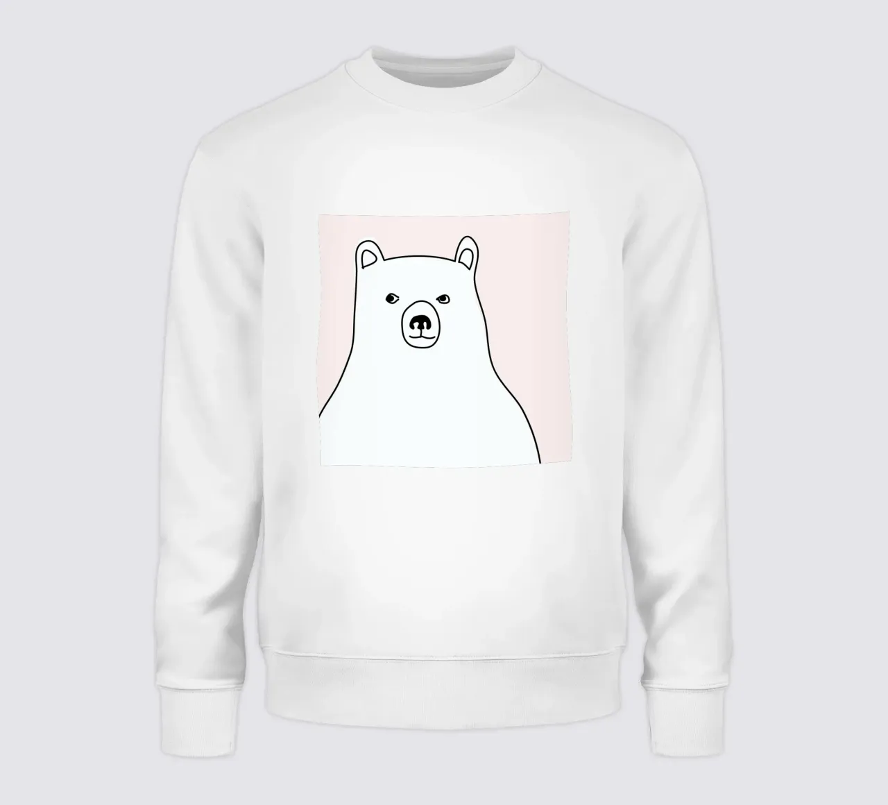 Bear in a Pink Square felpa da Christina Heitmann