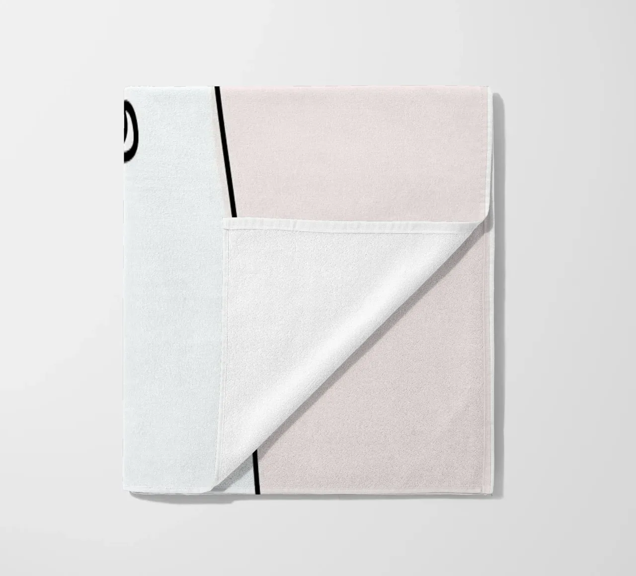 Bear in a Pink Square telo mare da Christina Heitmann