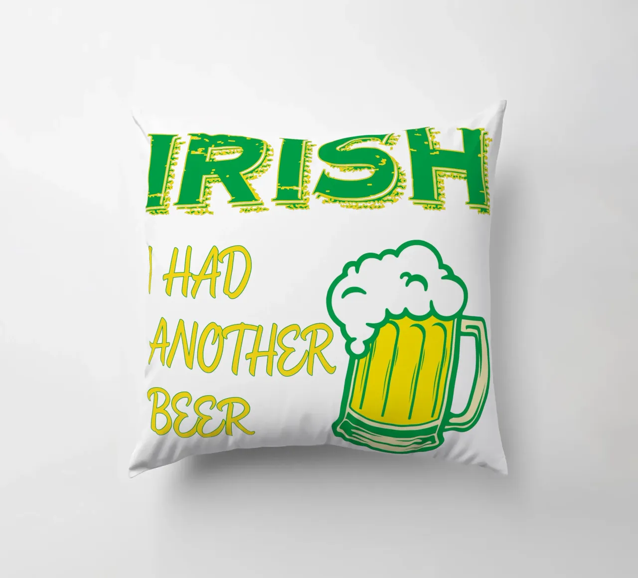 irish st patrick day funny art design cuscino da onefeelshop