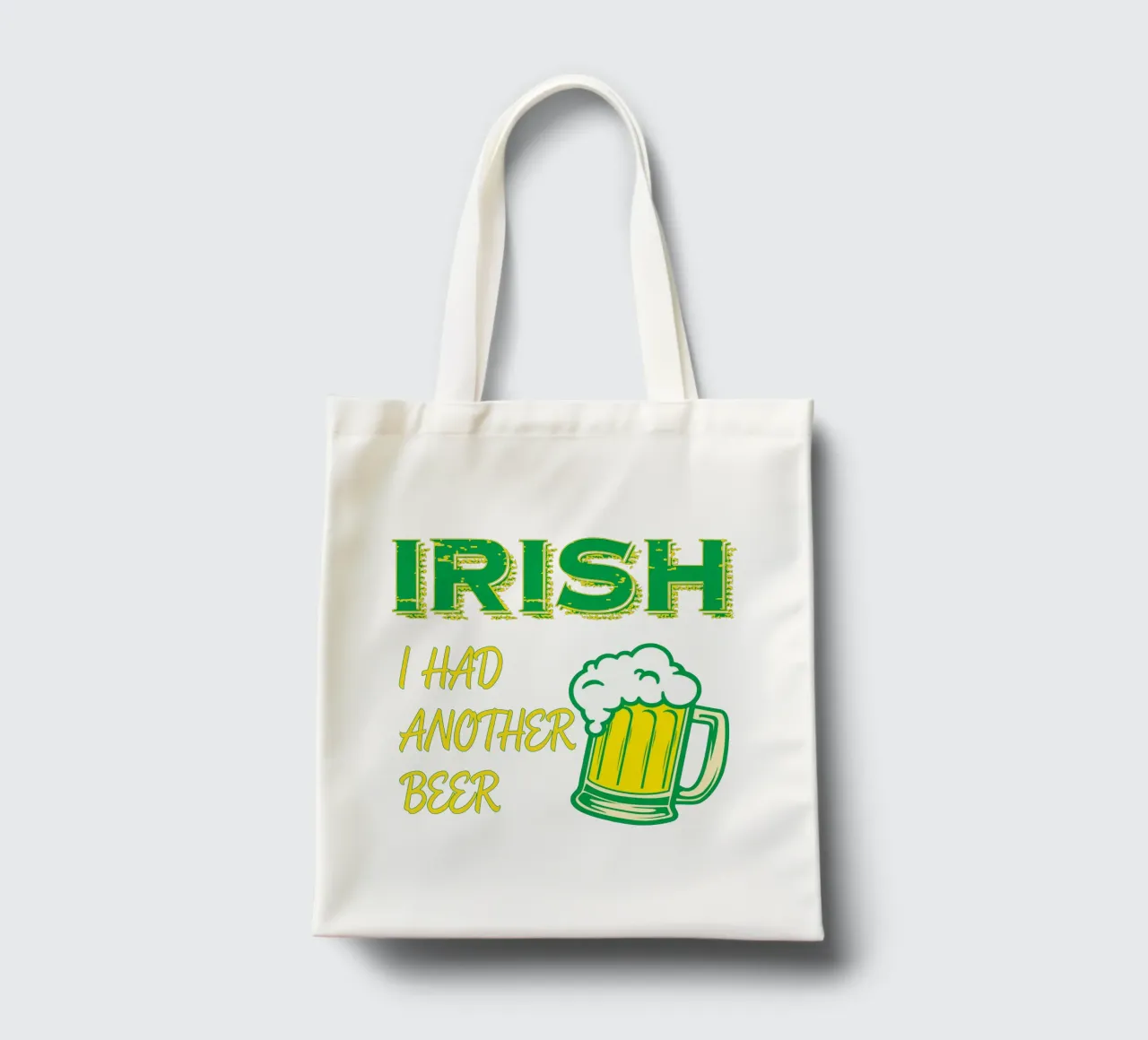 irish st patrick day funny art design borsa in juta da onefeelshop