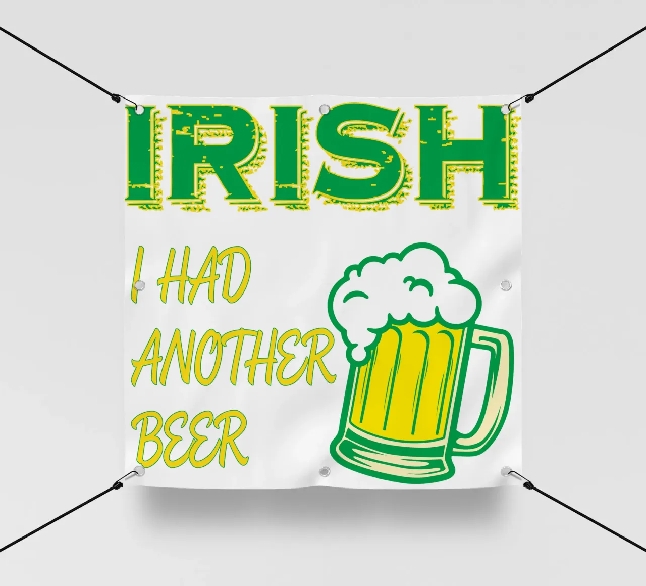 irish st patrick day funny art design telo in pvc da onefeelshop