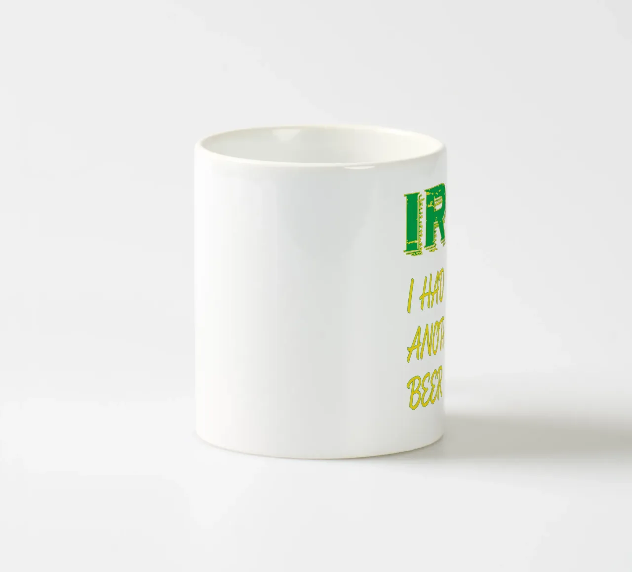 irish st patrick day funny art design tazza in ceramica da onefeelshop