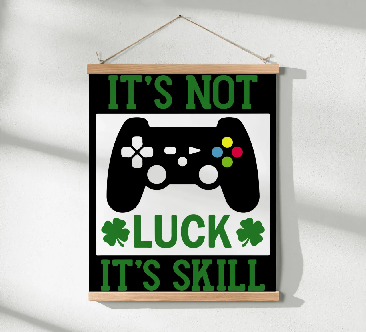 st patrick gammers grappig cadeau kunst ontwerp poster van onefeelshop
