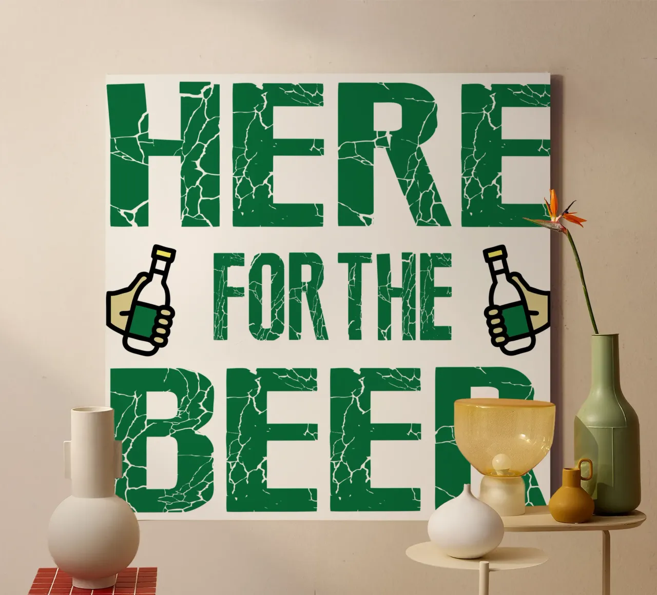 San Patrizio qui per il design della birra tela con Cornice a cassetta da onefeelshop