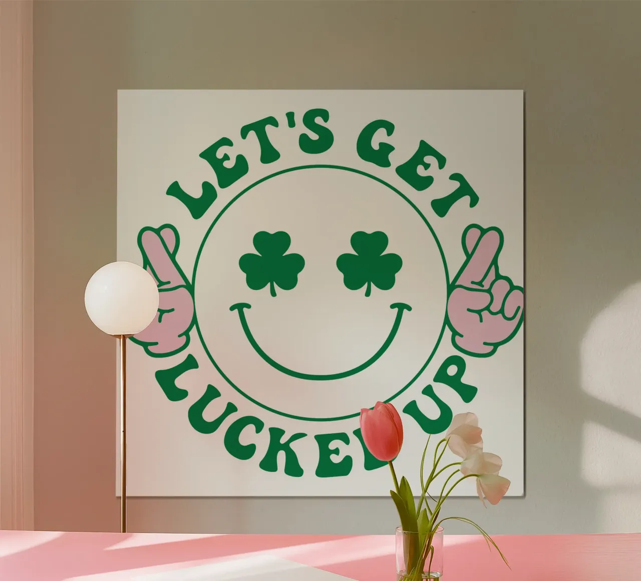 st patrick lets get lucked up funny art design hahnemühle de onefeelshop