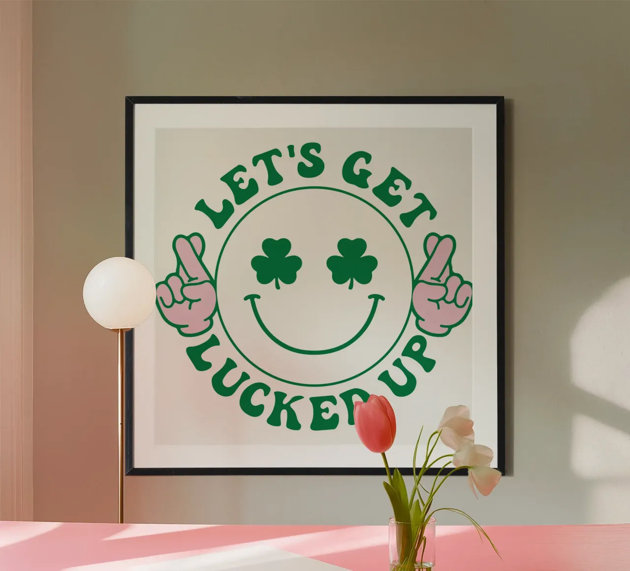 st patrick lets get lucked up funny art design hahnemühle de onefeelshop