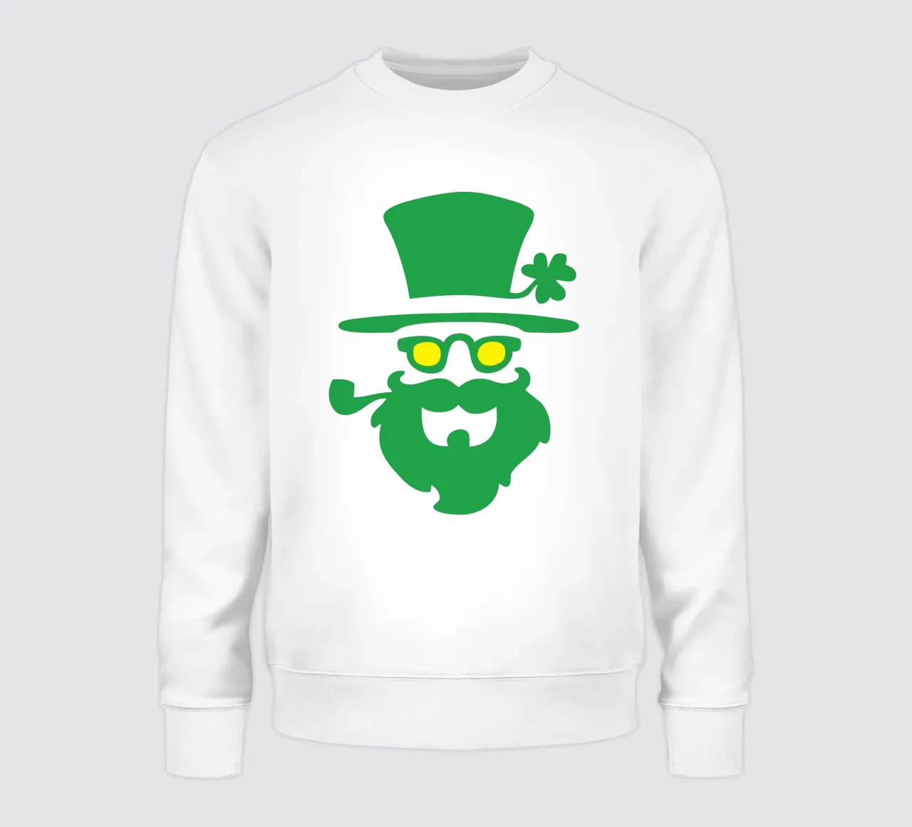 baffi di san patrizio design iconico felpa da onefeelshop