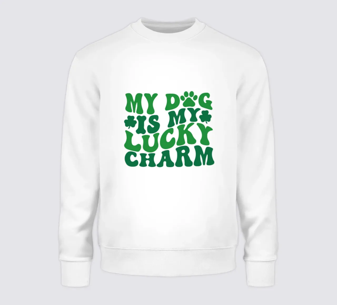il mio cane il mio portafortuna st patrick art design felpa da onefeelshop