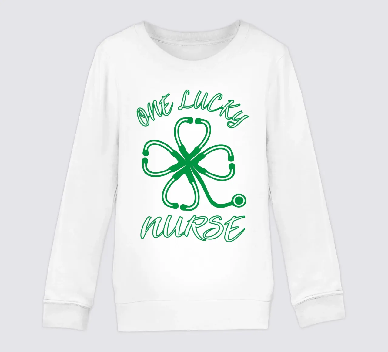 Nurse St Patrick art design kids sweatshirt by onefeelshop