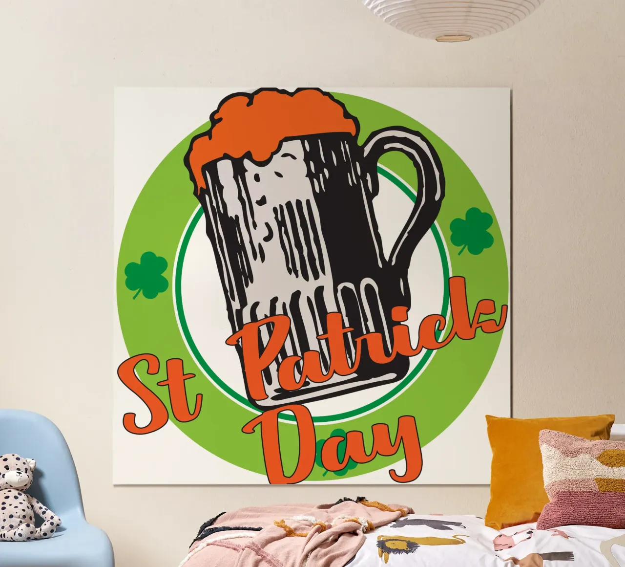 St patrick Day poster with aluminum frame by onefeelshop