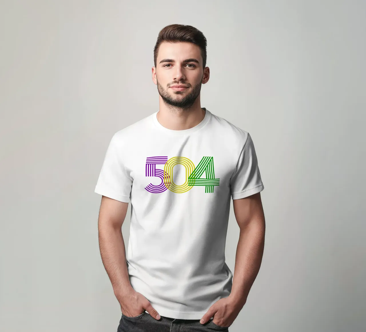 504 mardigrammi dal design iconico t-shirt da onefeelshop