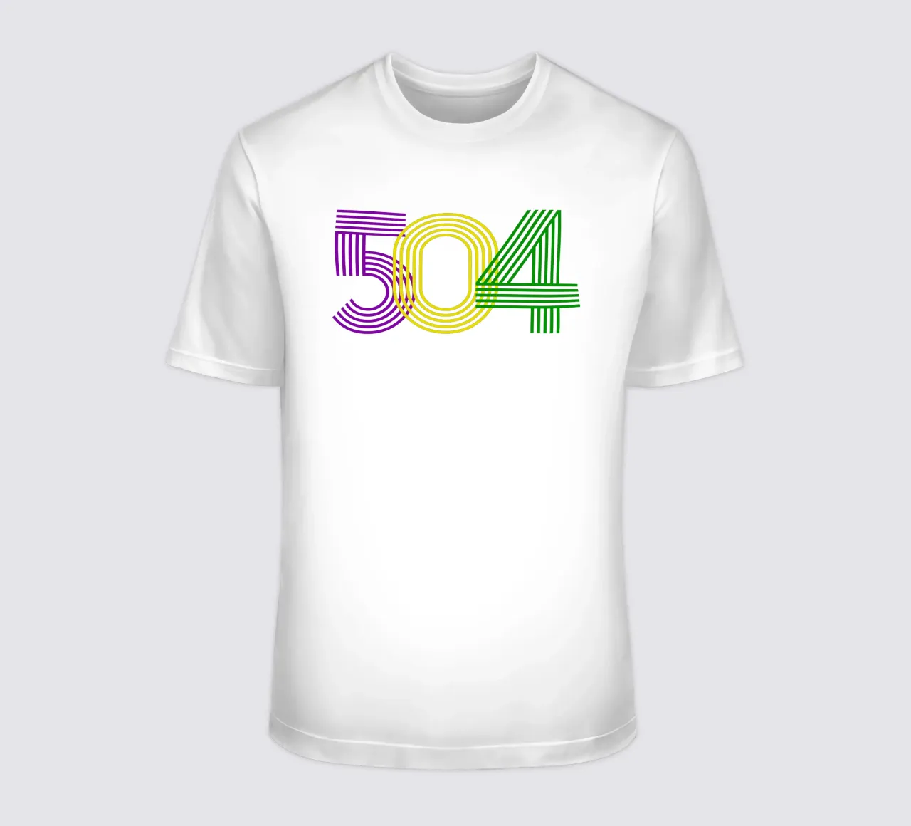 504 mardigrammi dal design iconico t-shirt da onefeelshop