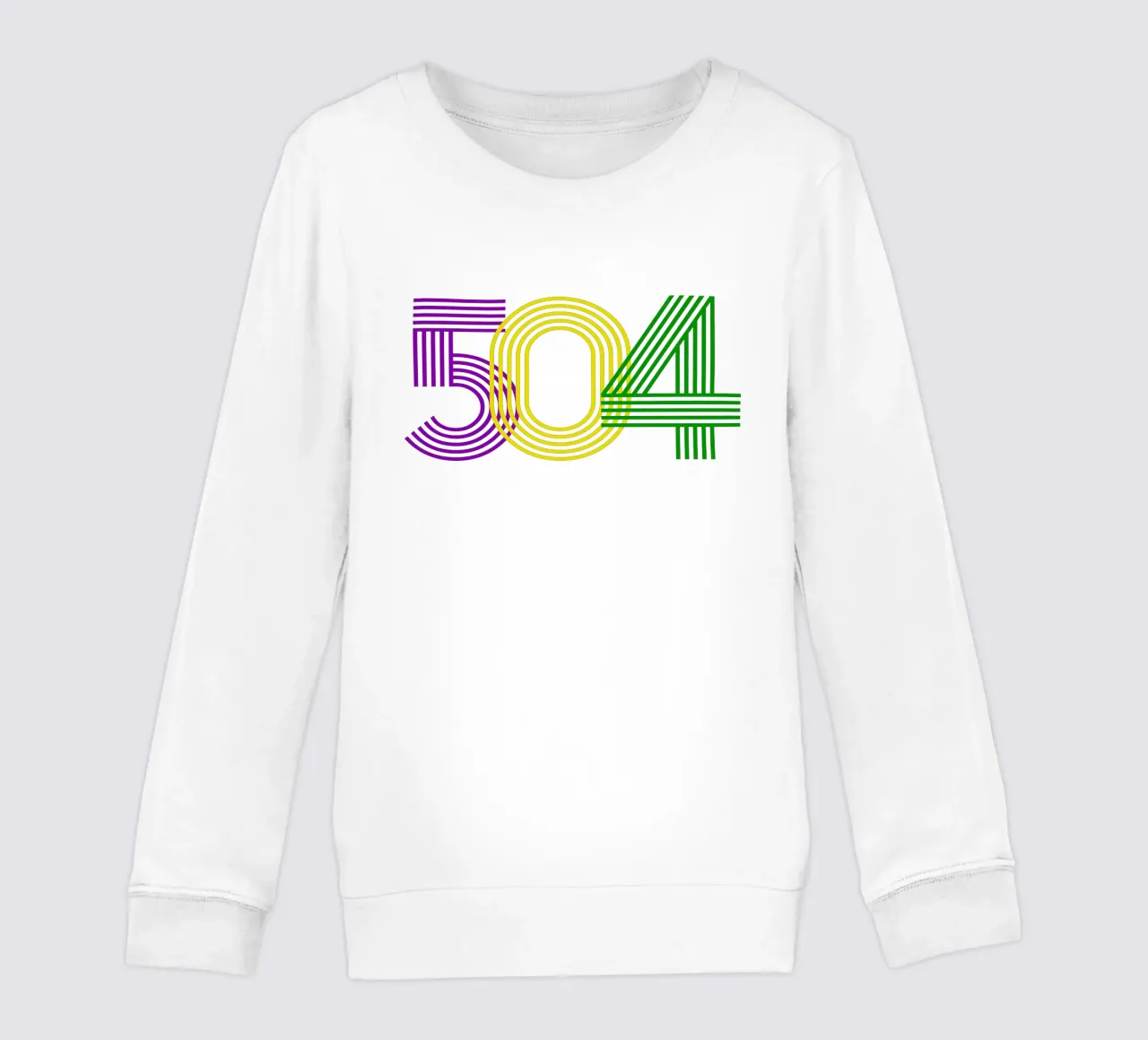 504 mardigrammi dal design iconico felpa bambino da onefeelshop
