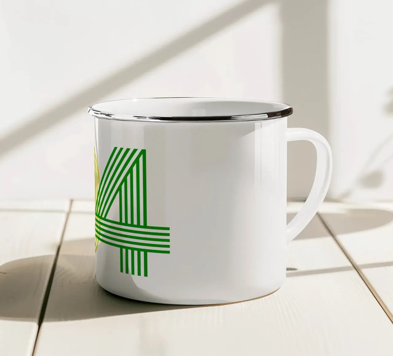 504 mardigrammi dal design iconico tazza in smalto da onefeelshop