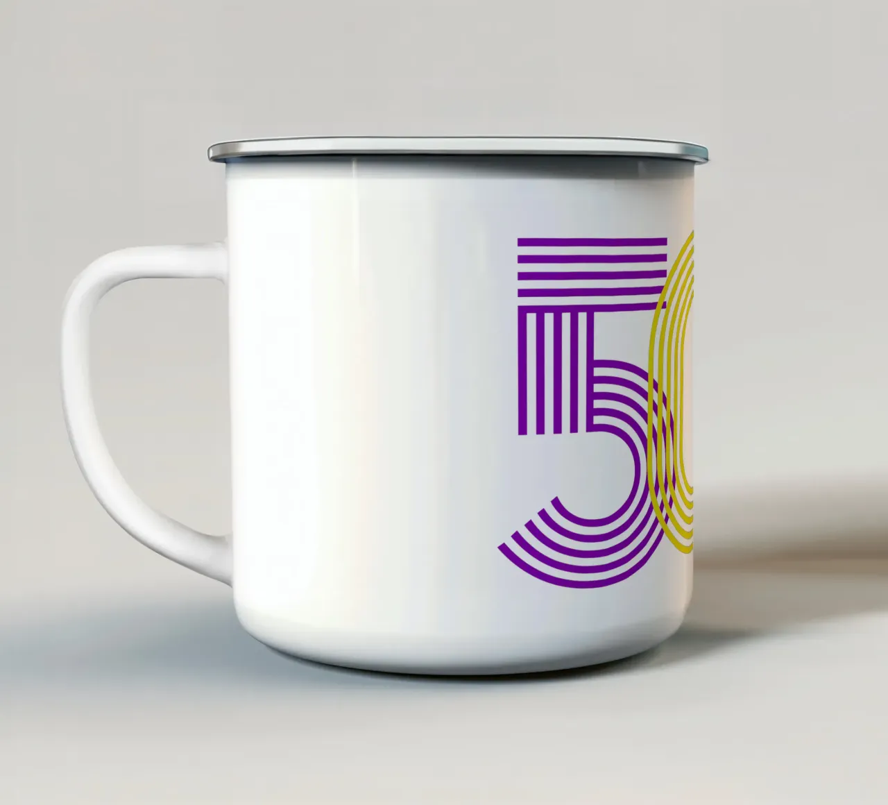 504 mardigrammi dal design iconico tazza in smalto da onefeelshop