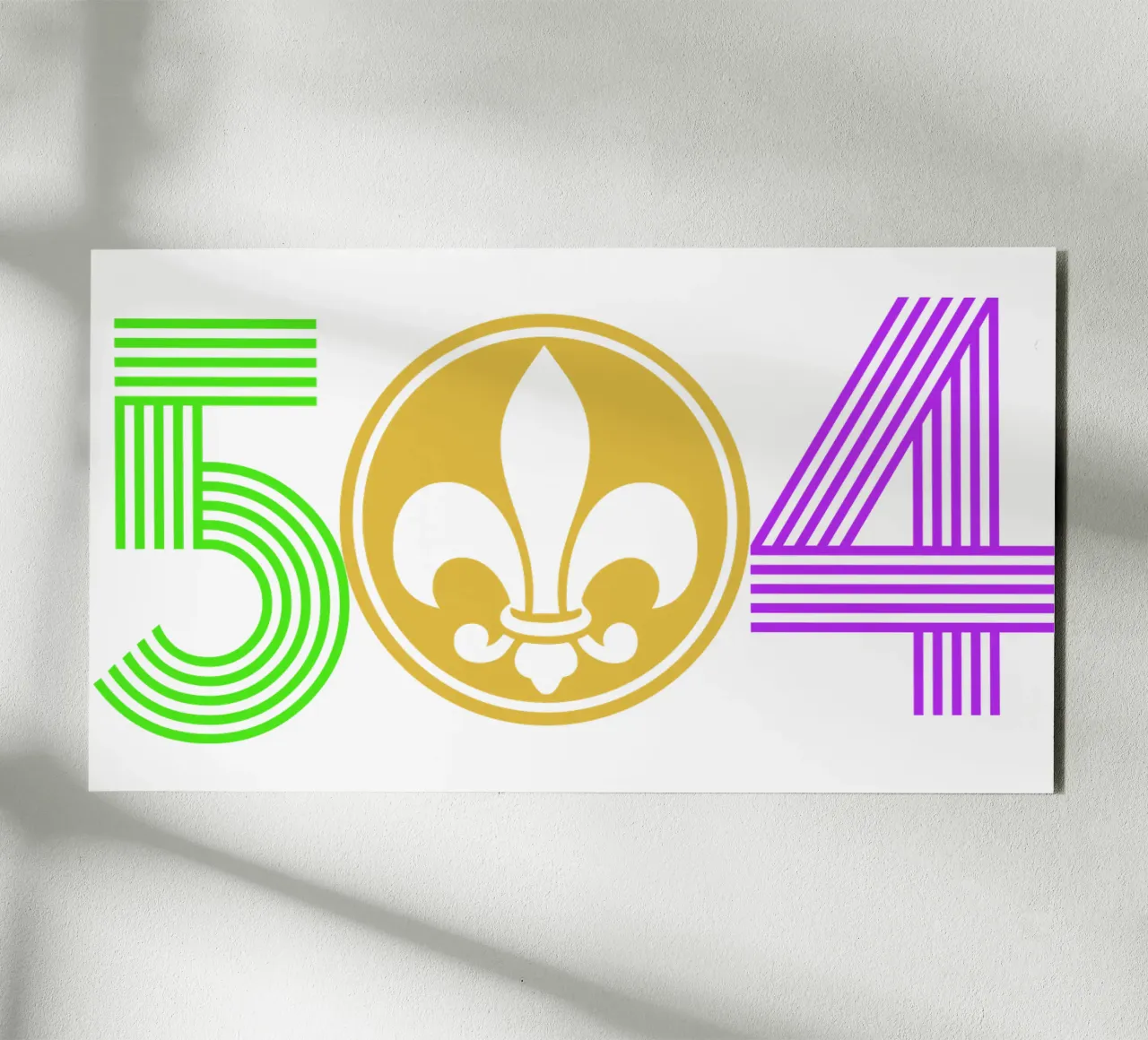 504 mardigras funny art design alu-dibond by onefeelshop