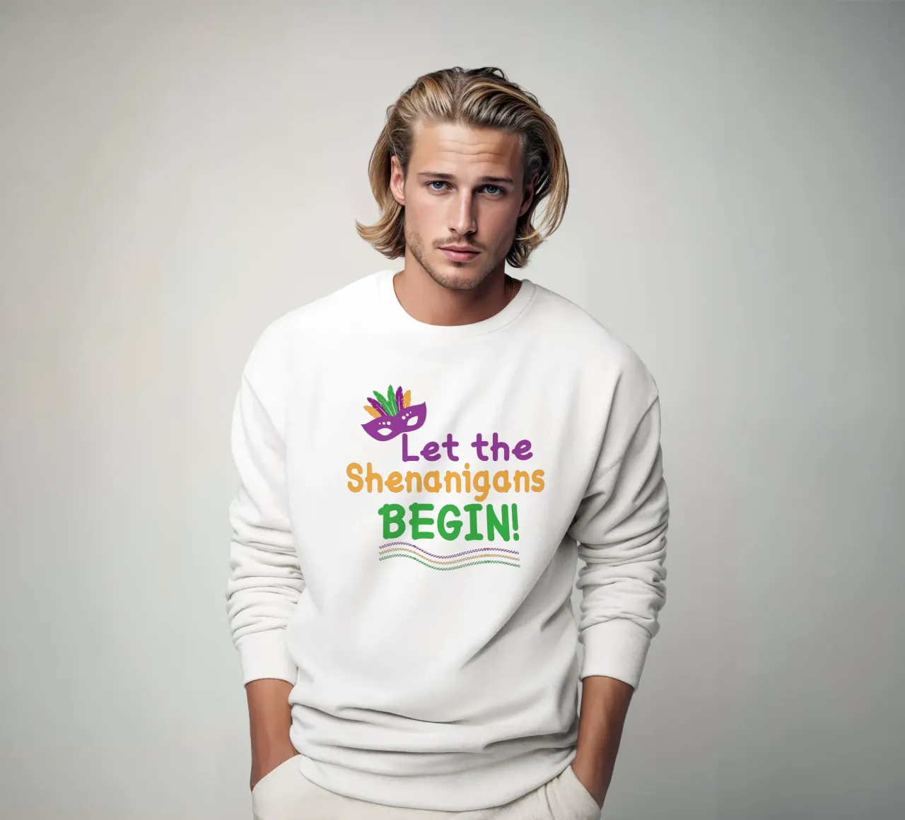 Lasst den Blödsinn beginnen! Sweatshirt von onefeelshop