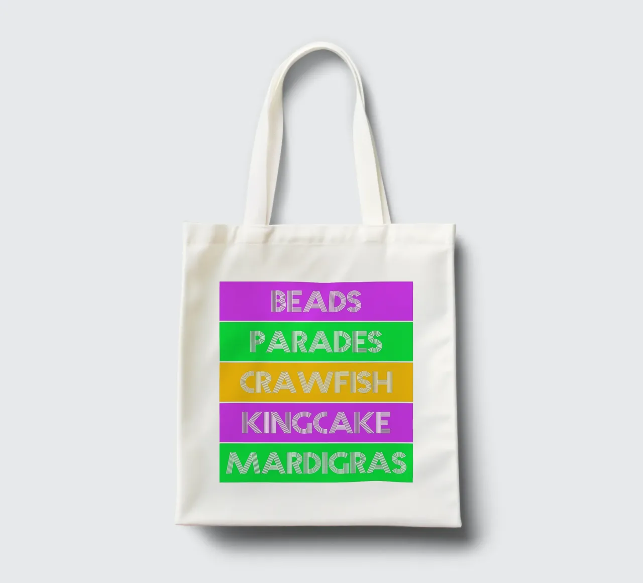 mardigras quotes design tote bag by onefeelshop