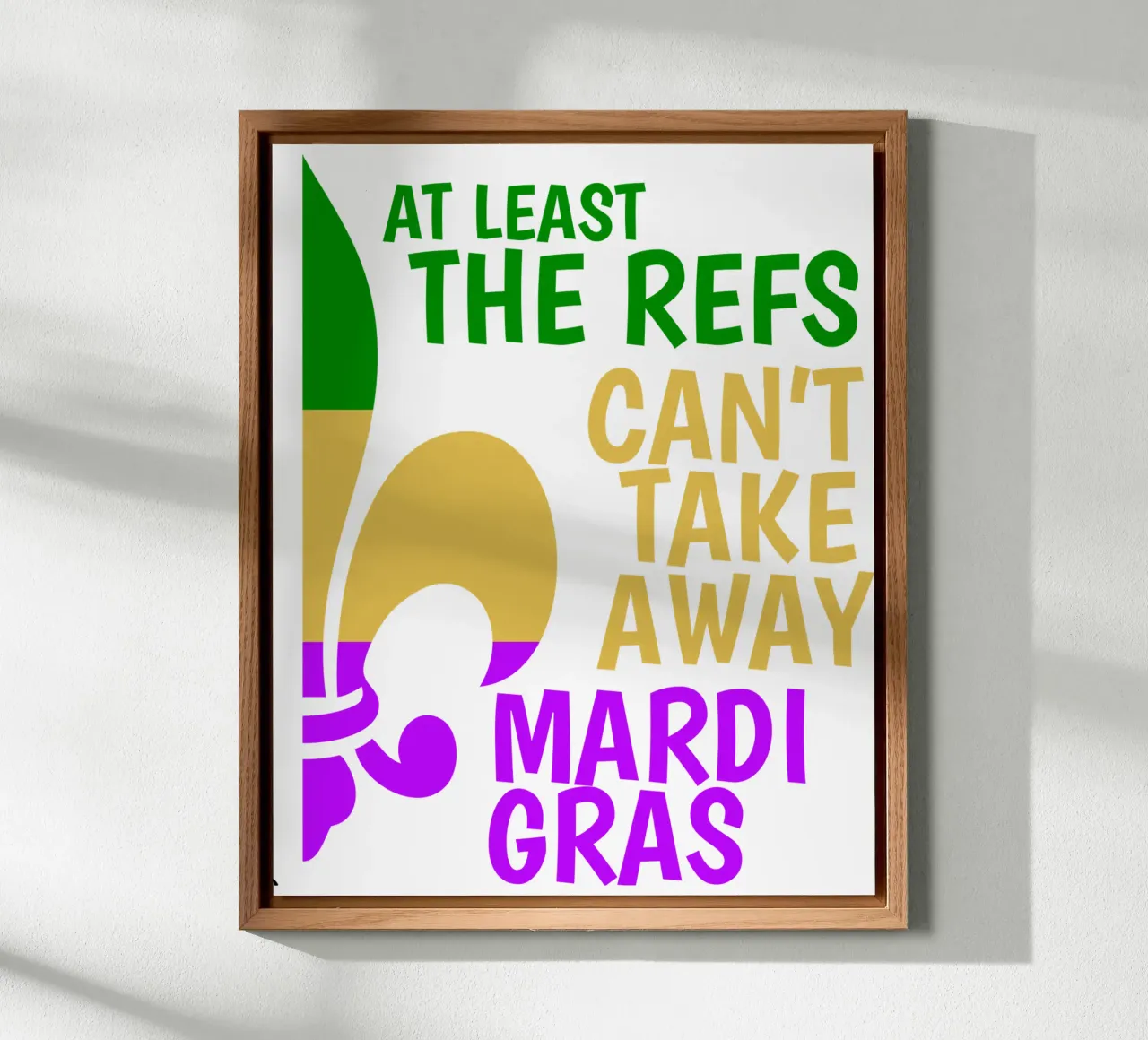 mardigras iconic funny art design alu-dibond by onefeelshop