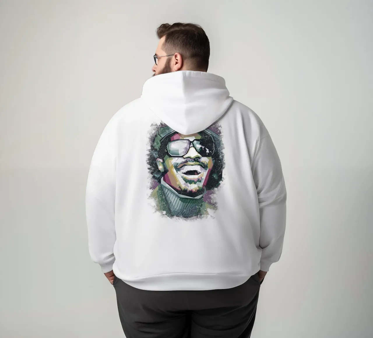 Stevie Wonder WPAP fanart felpa con cappuccio da Alkahfsmart