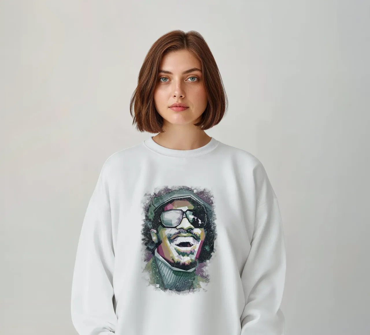 Stevie Wonder WPAP fanart felpa da Alkahfsmart