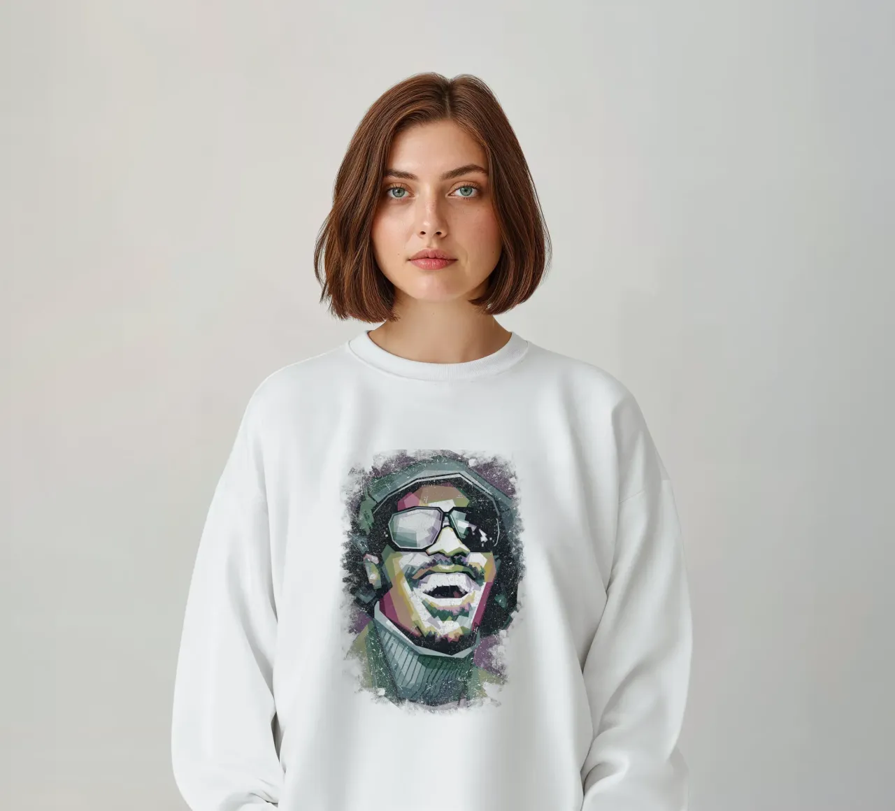 Stevie Wonder WPAP fanart felpa da Alkahfsmart