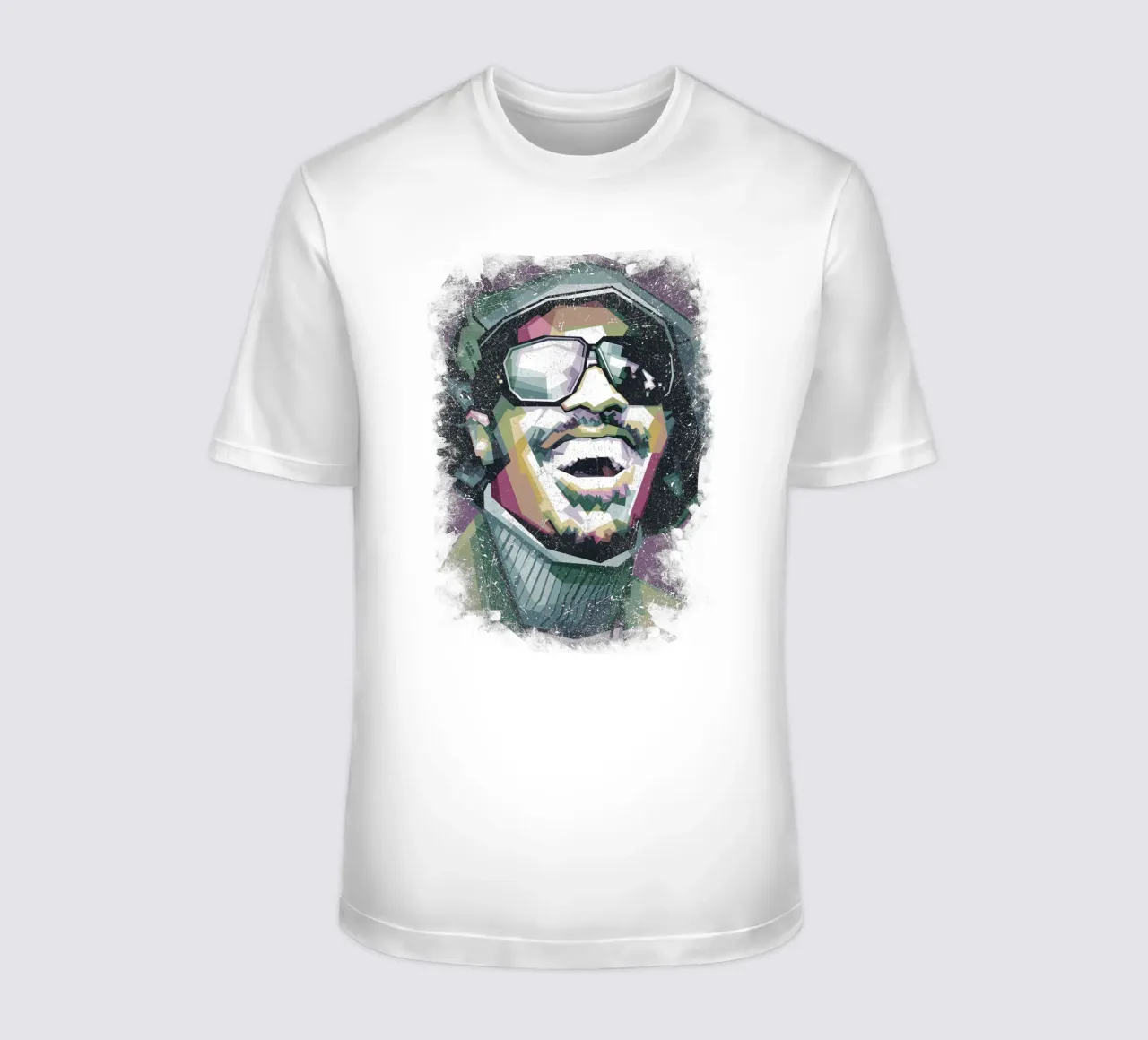 Stevie Wonder WPAP fanart t-shirt da Alkahfsmart