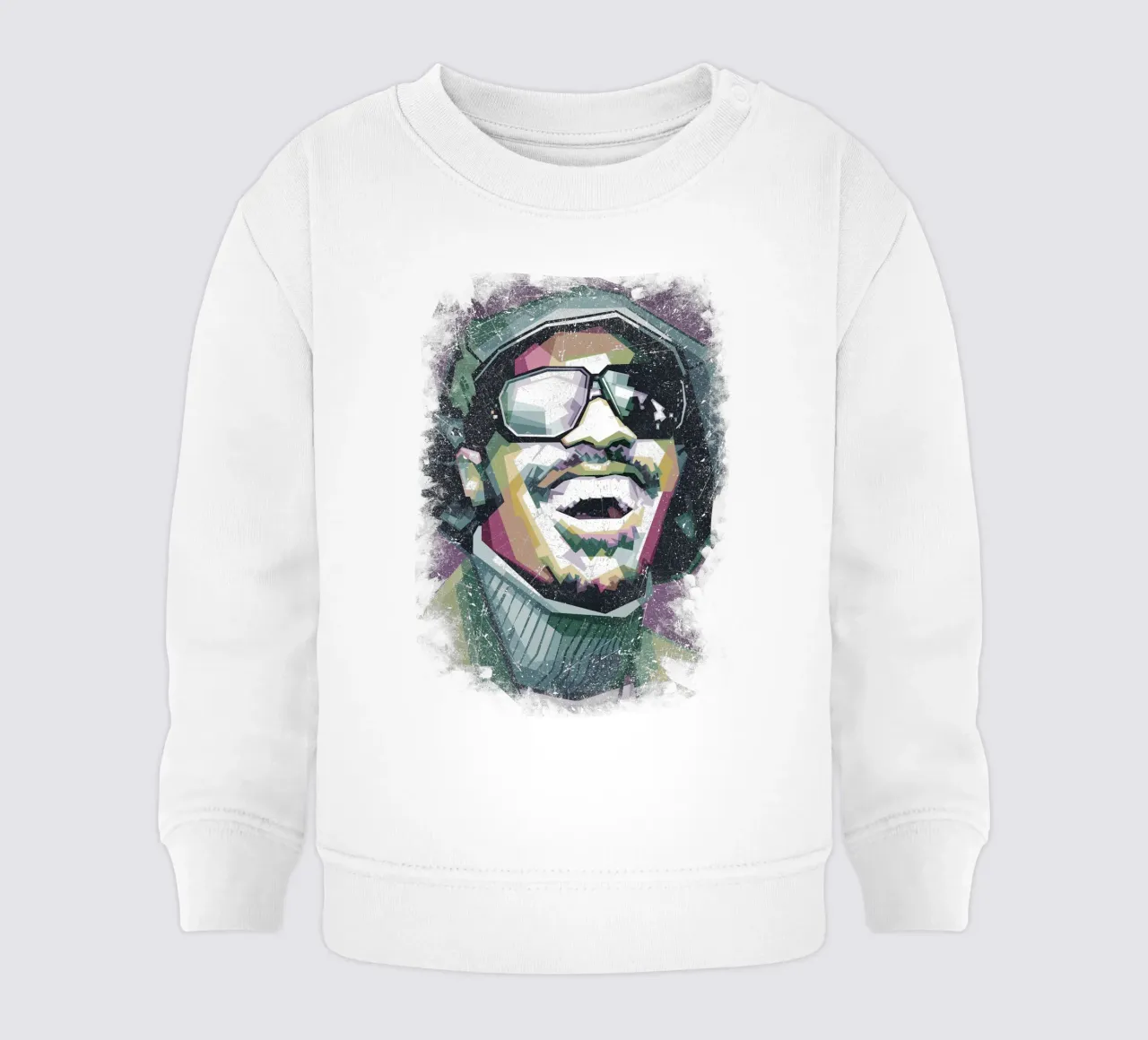 Stevie Wonder WPAP fanart felpa neonato da Alkahfsmart