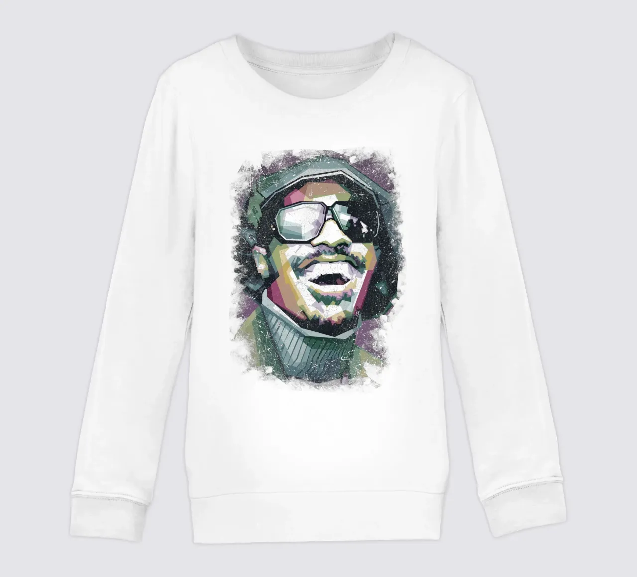 Stevie Wonder WPAP fanart felpa bambino da Alkahfsmart