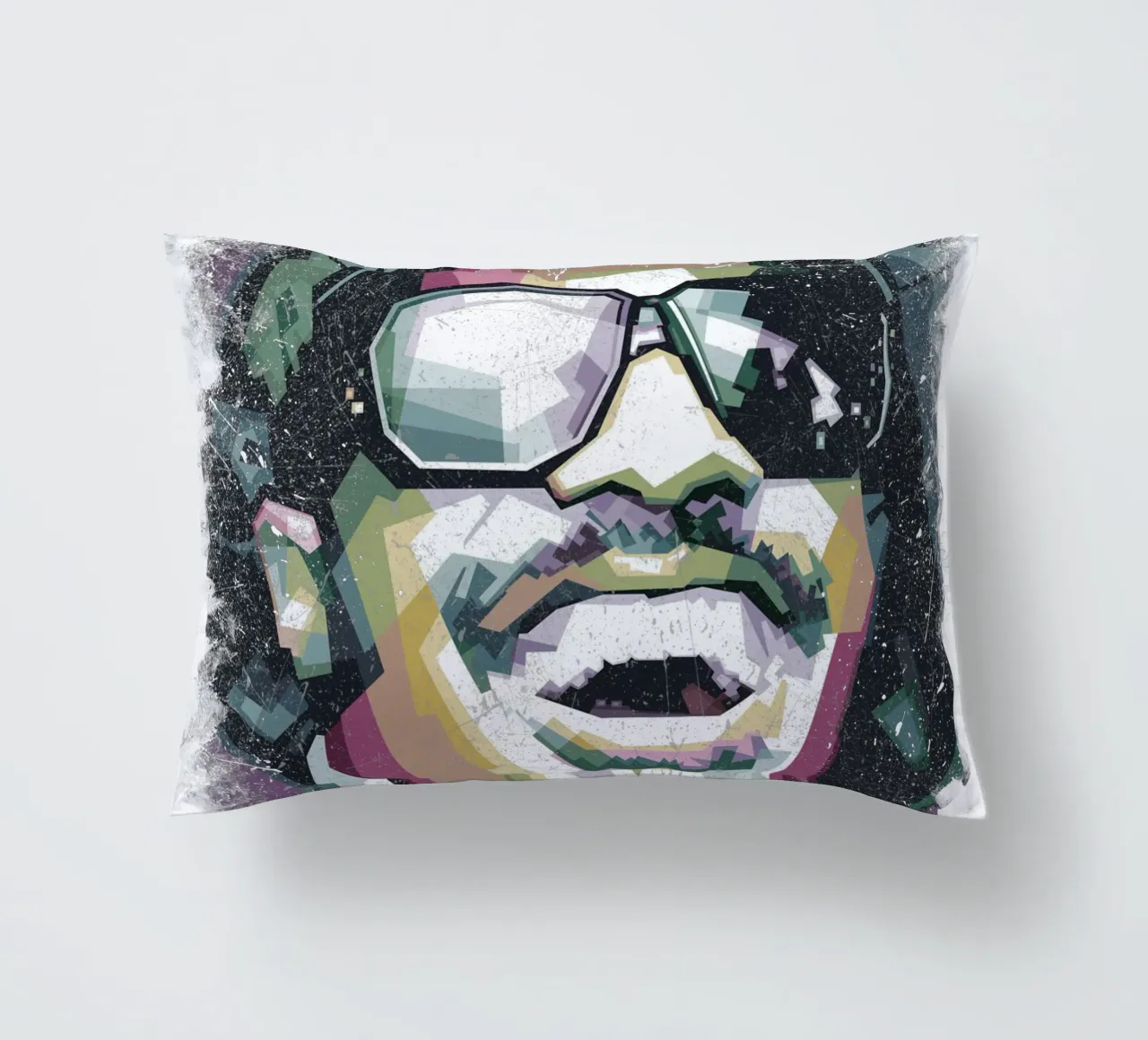 Stevie Wonder WPAP fanart cuscino da Alkahfsmart