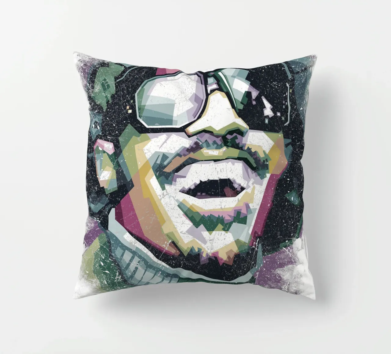 Stevie Wonder WPAP fanart cuscino da Alkahfsmart