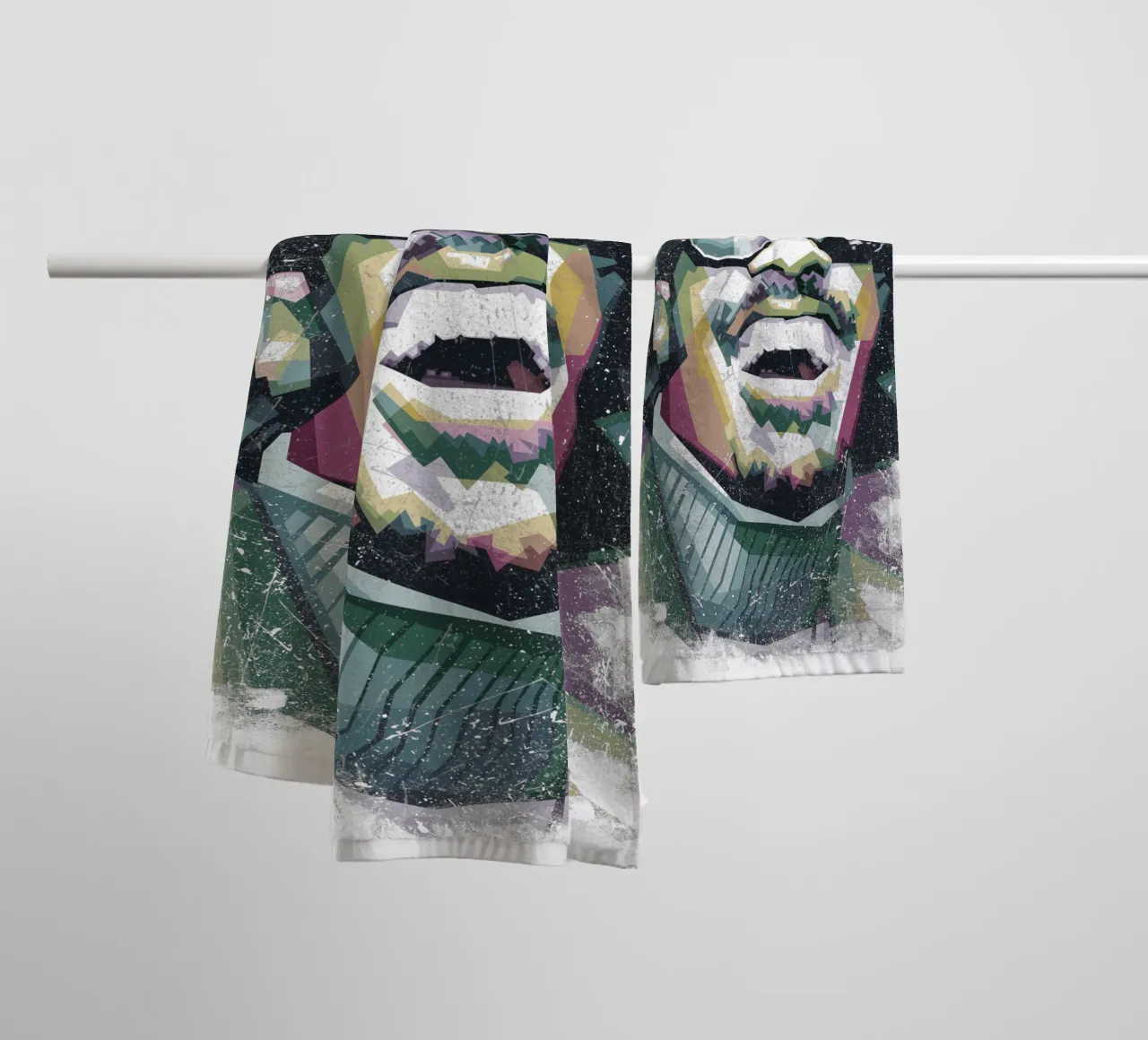 Stevie Wonder WPAP fanart asciugamano da bagno da Alkahfsmart