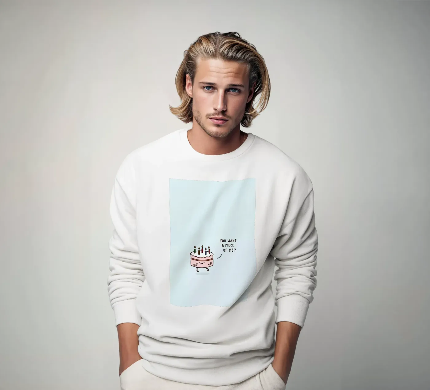 Cake sweatshirt by Jaco Haasbroek