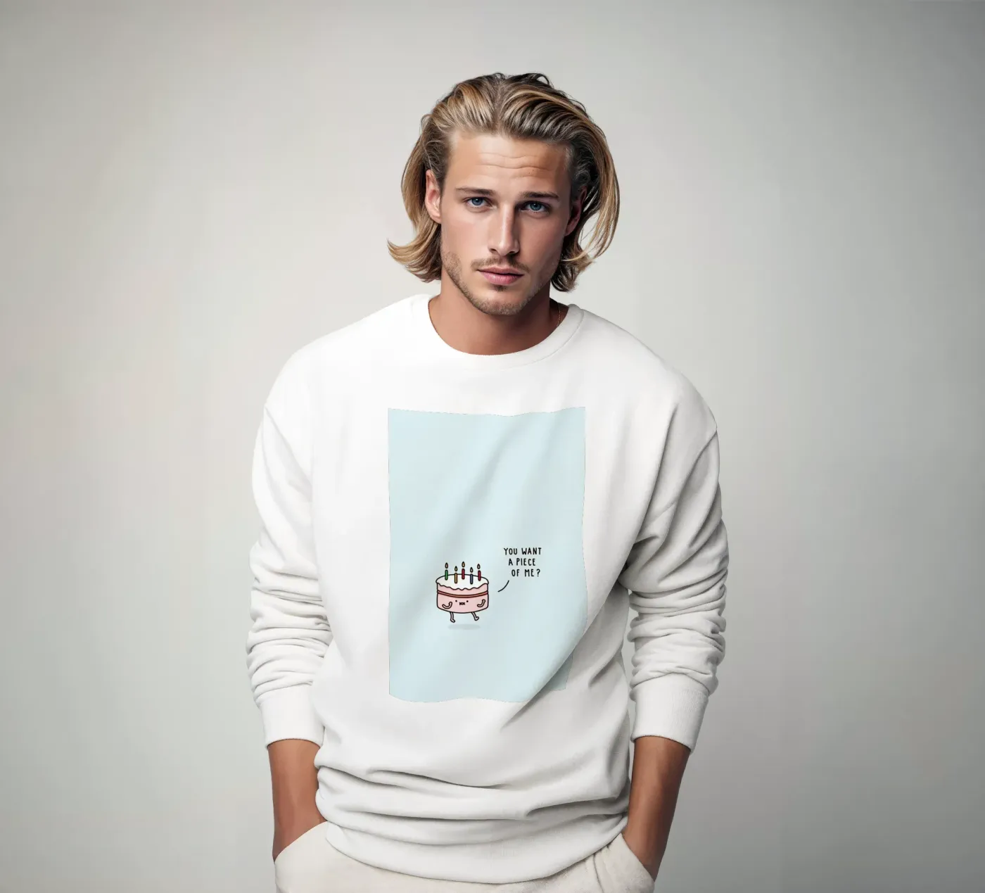 Cake sweatshirt by Jaco Haasbroek