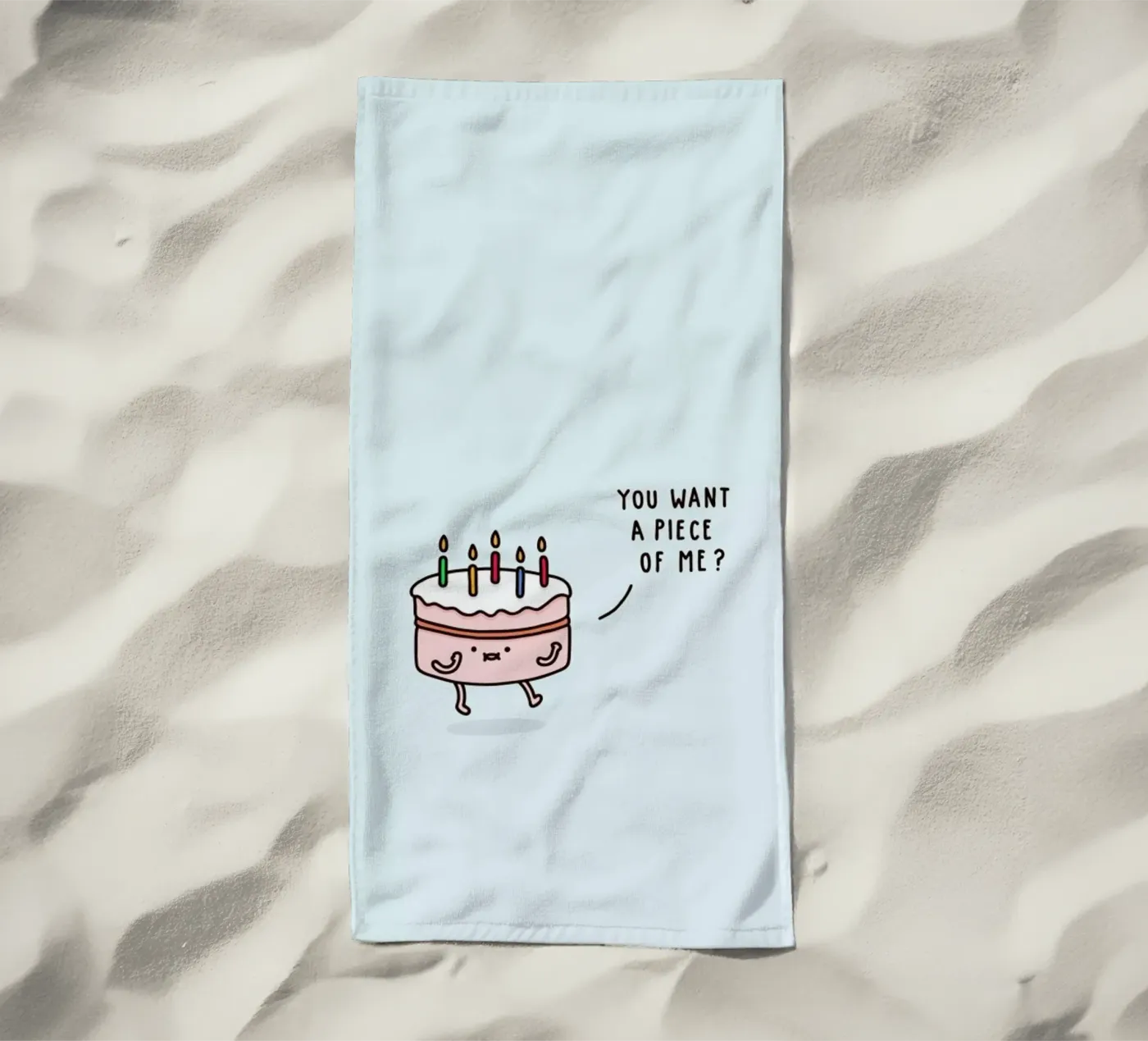 Cake strandhanddoek van Jaco Haasbroek