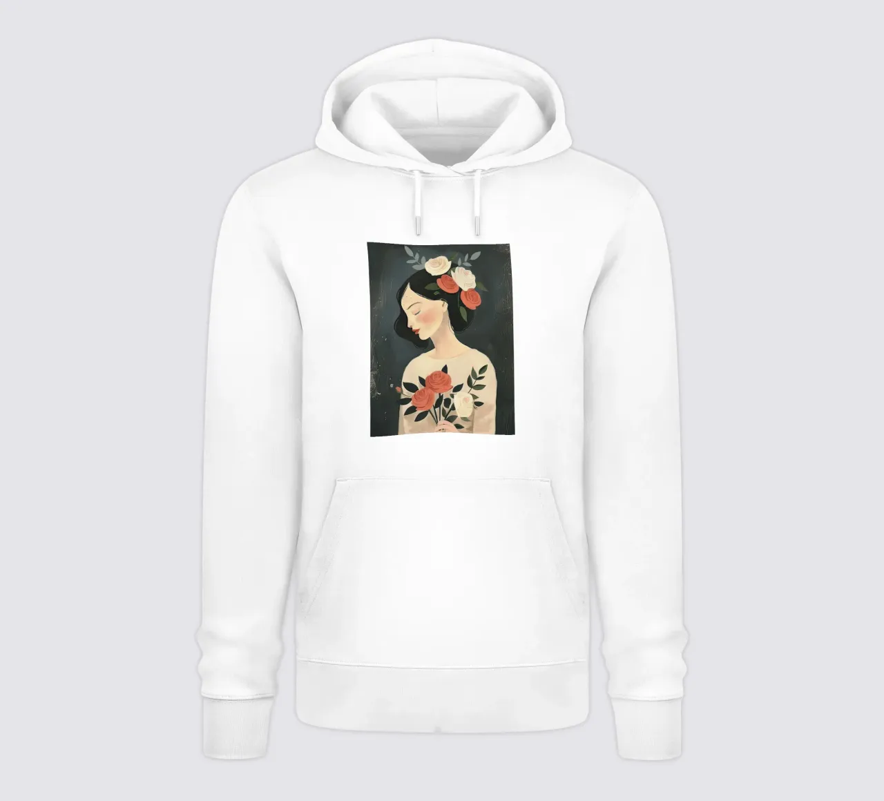Signora delle rose felpa con cappuccio da DaarbyN
