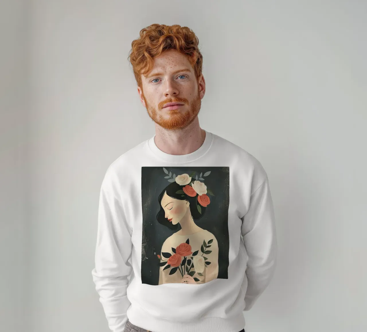 Lady of Roses sweatshirt by DaarbyN