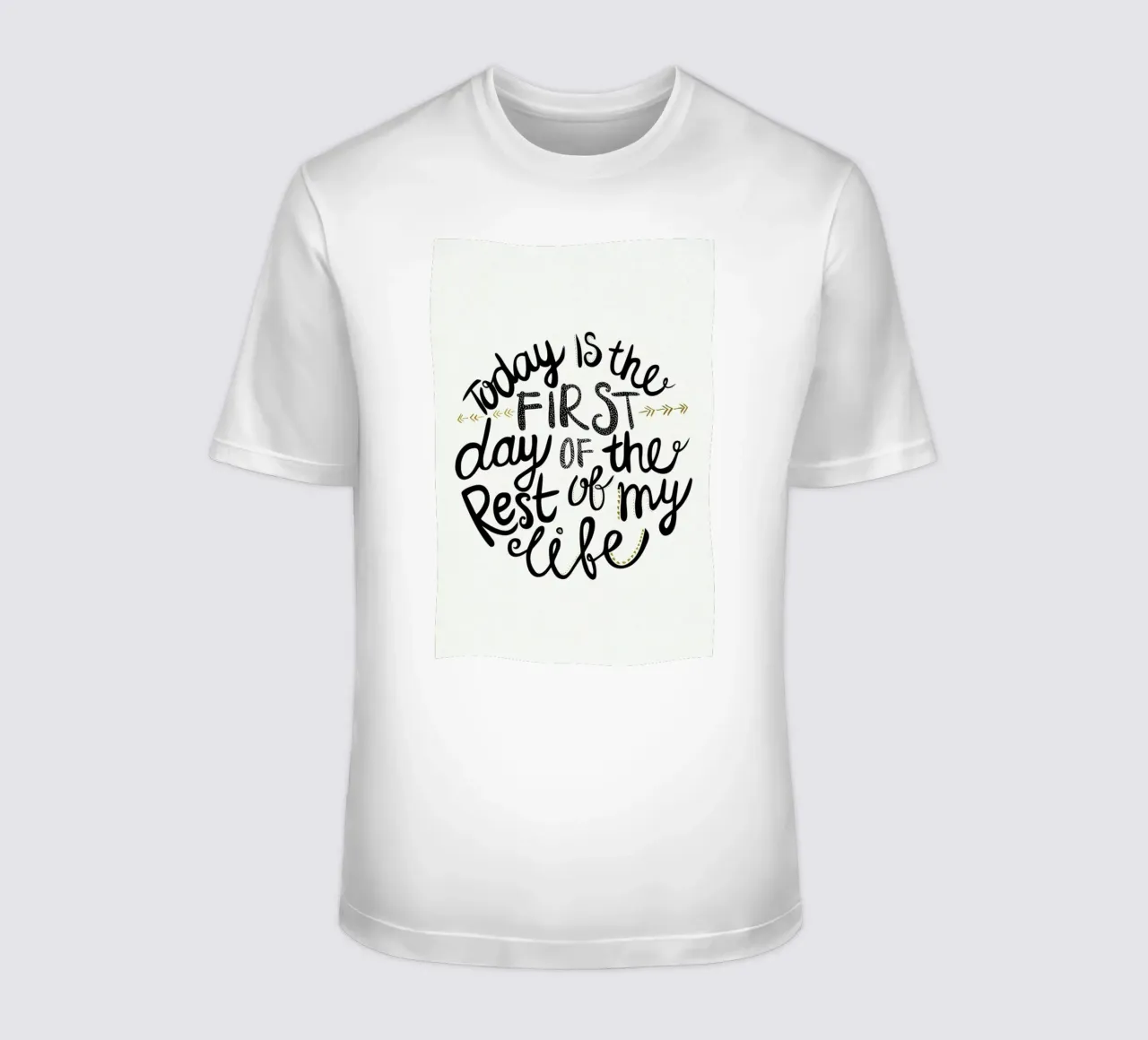Today Is The First Day t-shirt da Pom Graphic Design
