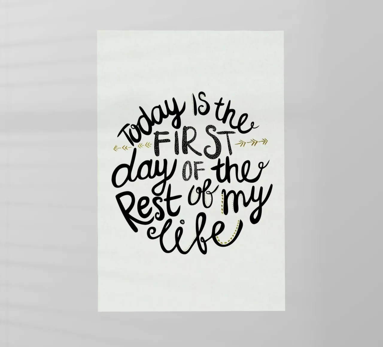 Today Is The First Day pellicola backlit da Pom Graphic Design