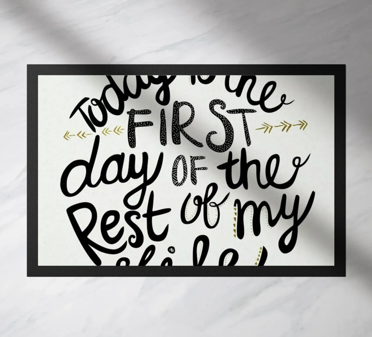 Today Is The First Day zerbino da Pom Graphic Design