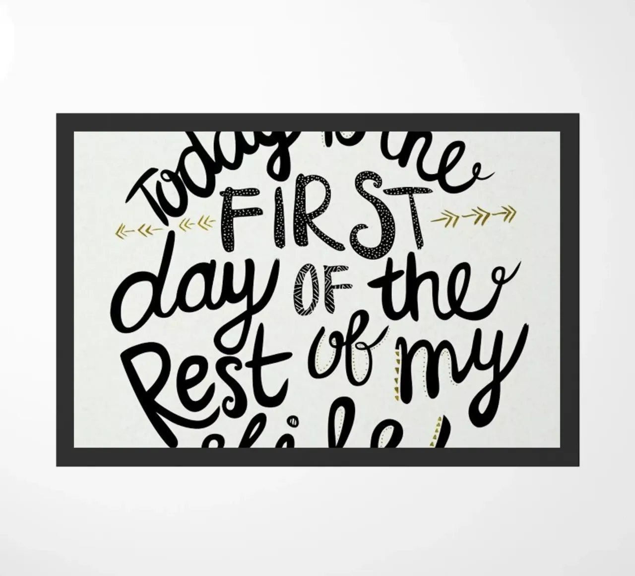 Today Is The First Day zerbino da Pom Graphic Design