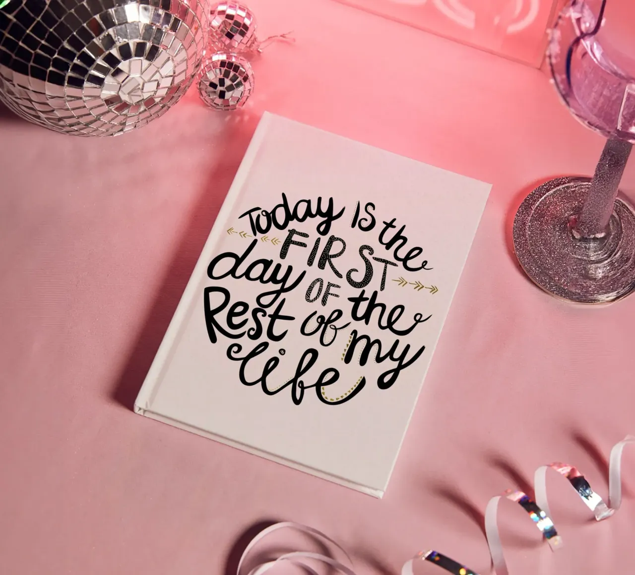 Today Is The First Day Notizbuch von Pom Graphic Design