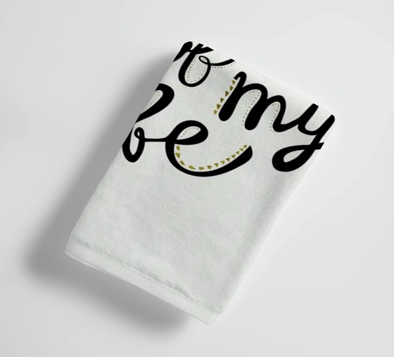 Today Is The First Day toalla de baño de Pom Graphic Design