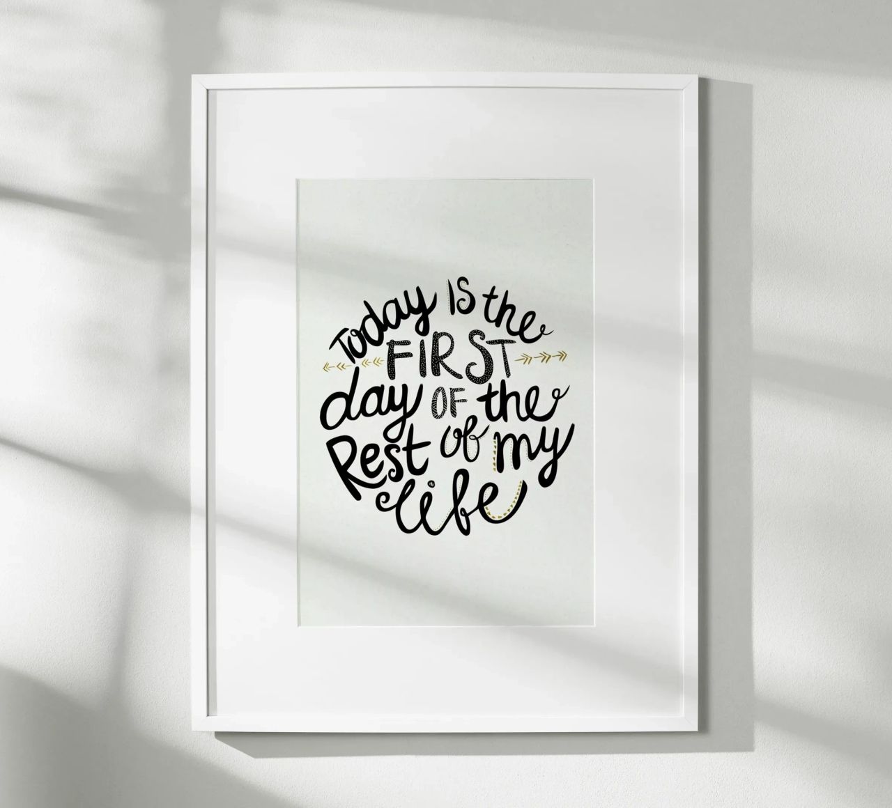 Today Is The First Day carta hahnemühle da Pom Graphic Design