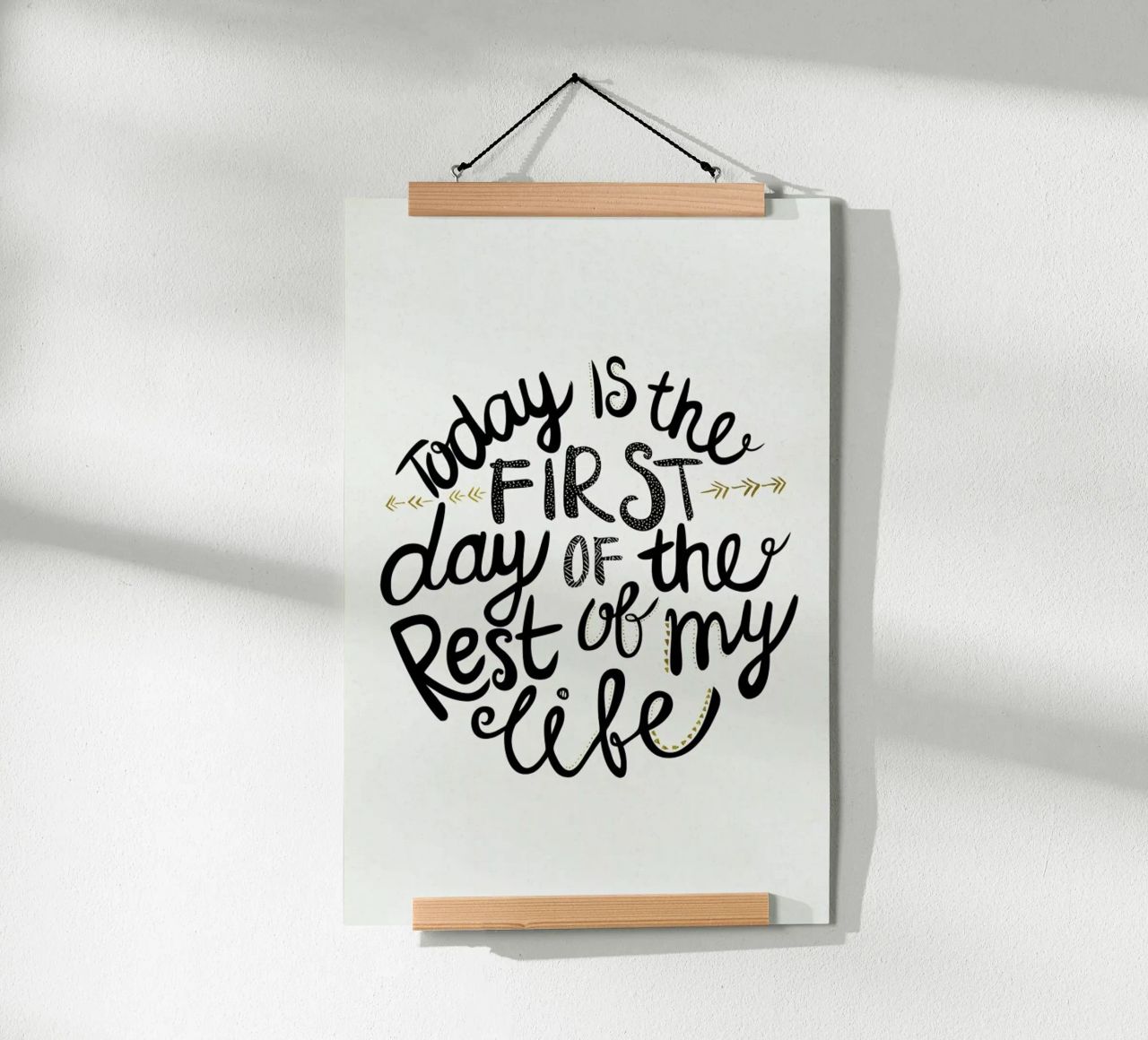 Today Is The First Day carta hahnemühle da Pom Graphic Design